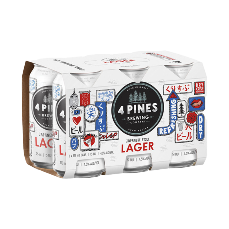 4 Pines Japanese Rice Lager Singapore Craft Beer Delivery Thirsty