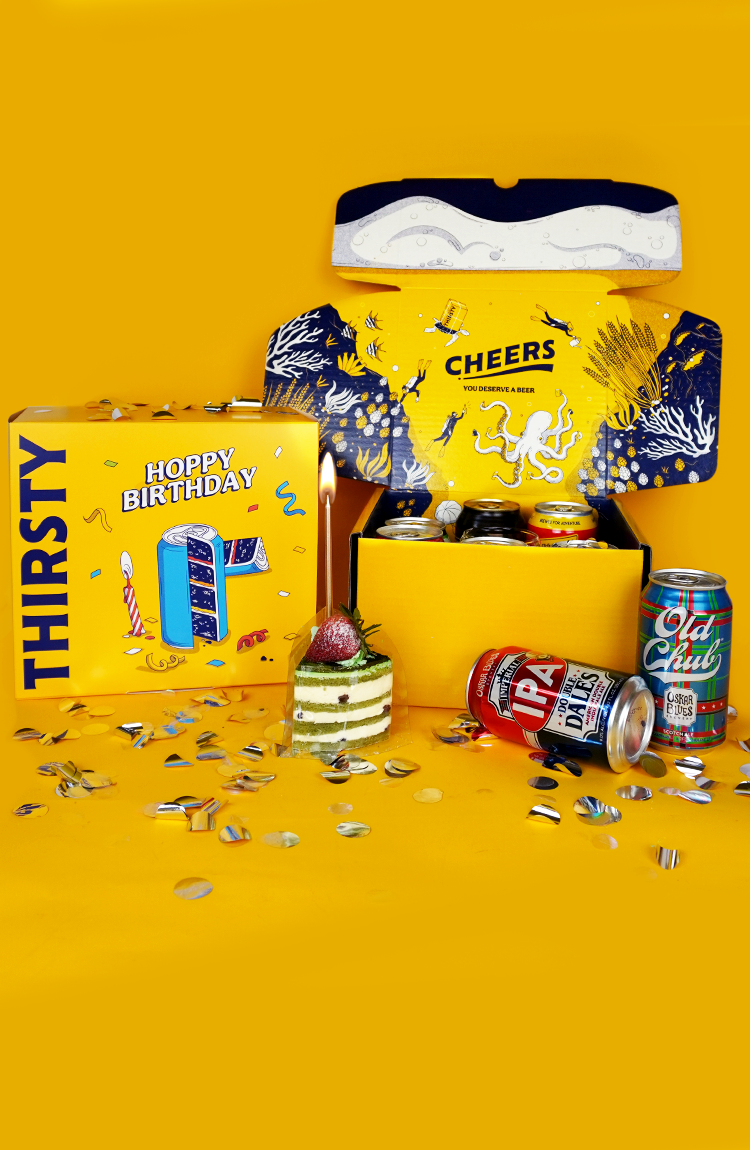 Thirsty 'Hoppy Birthday' Gift Box