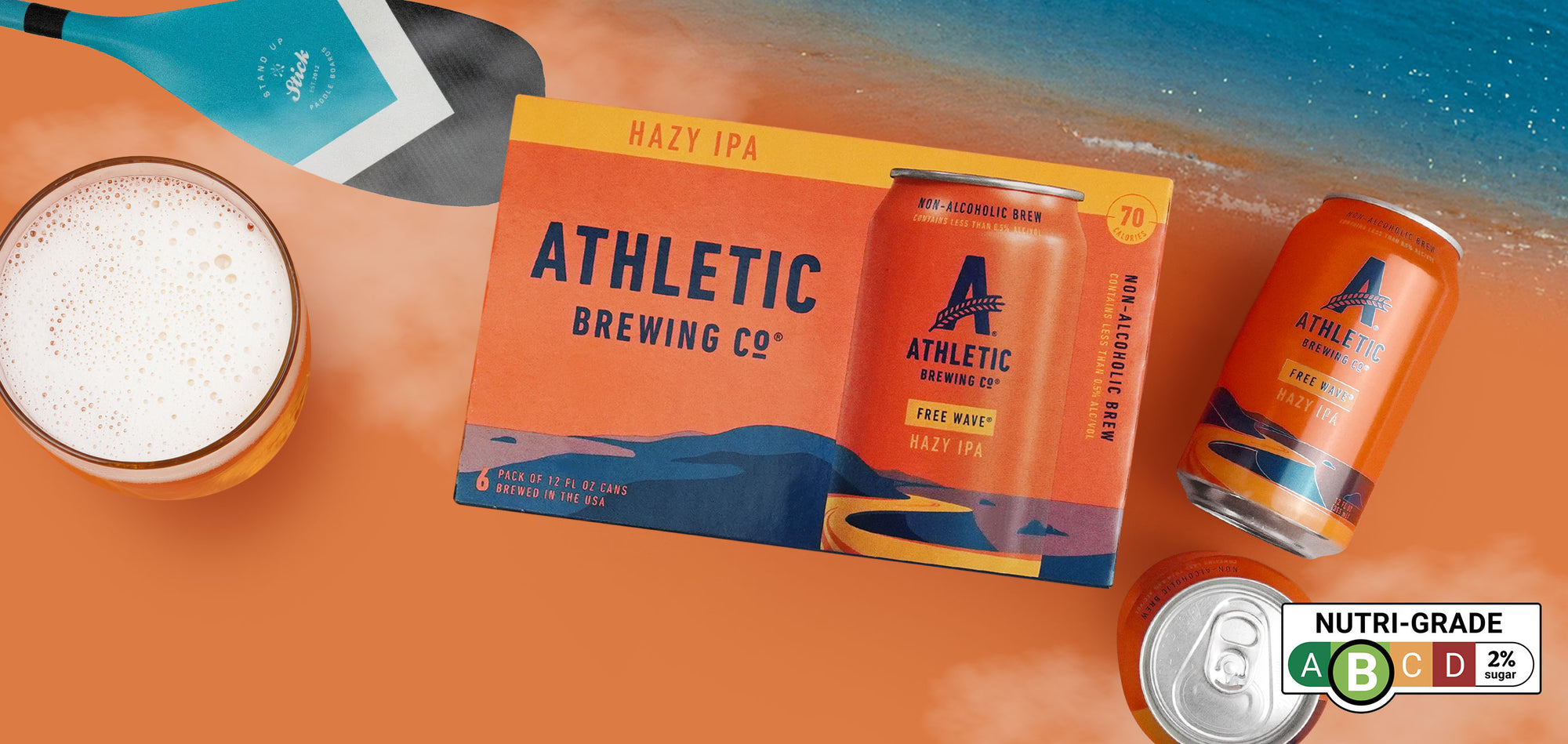 Athletic Free Wave Non-Alcoholic Hazy IPA