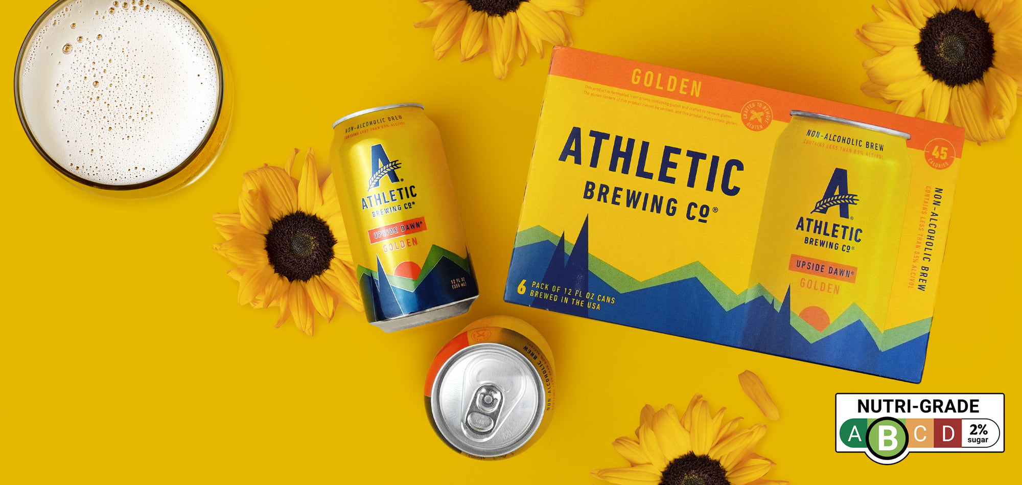 Athletic Upside Dawn Non-Alcoholic Gluten-Reduced Golden Ale