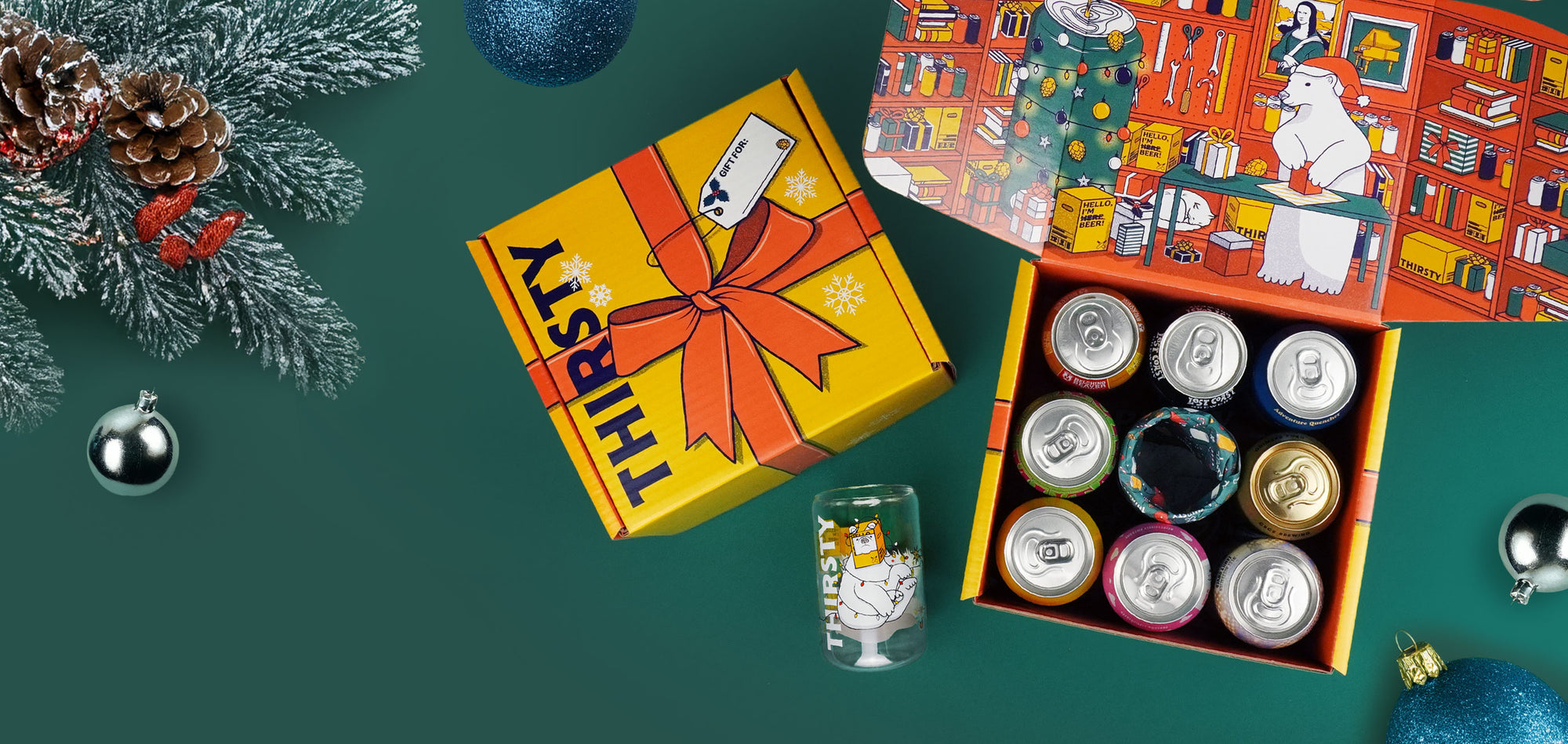 Thirsty 'Beery Christmas' Gift Box
