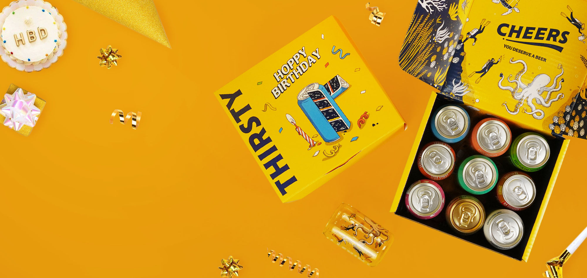Thirsty 'Hoppy Birthday' Gift Box