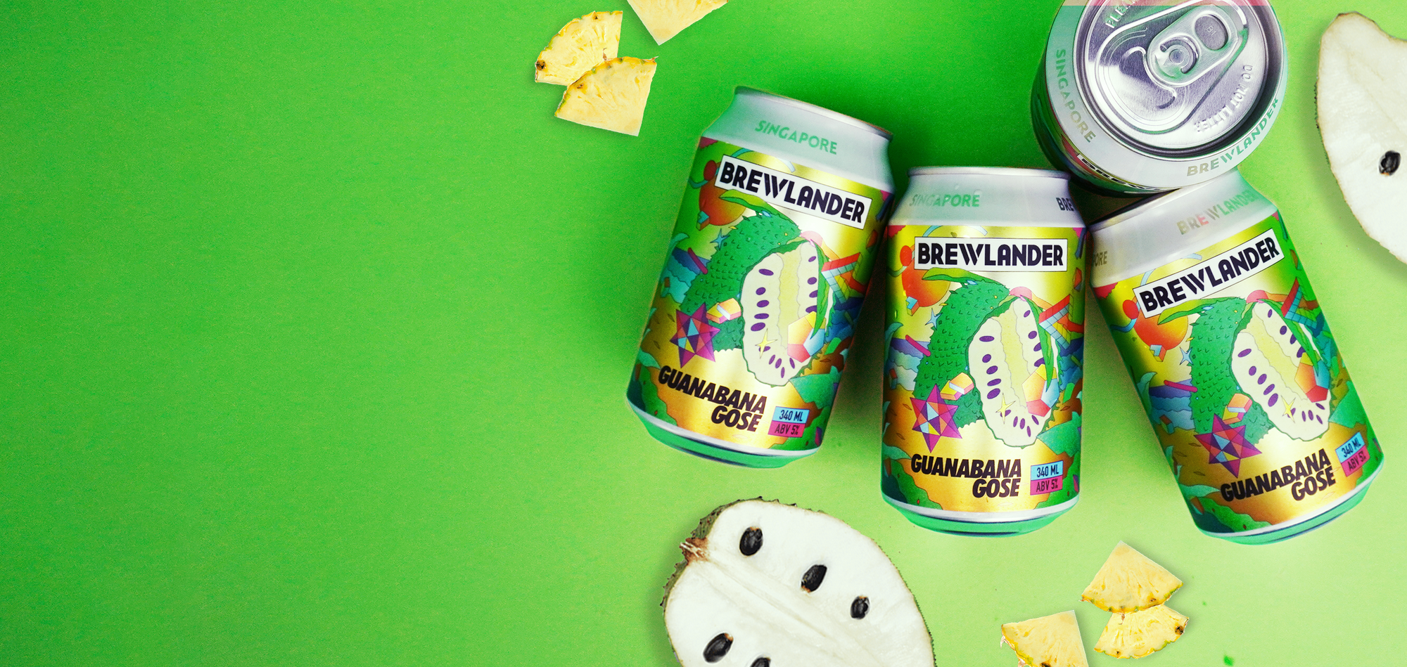 Brewlander Guanabana Sour Gose with Sourplum & Soursop