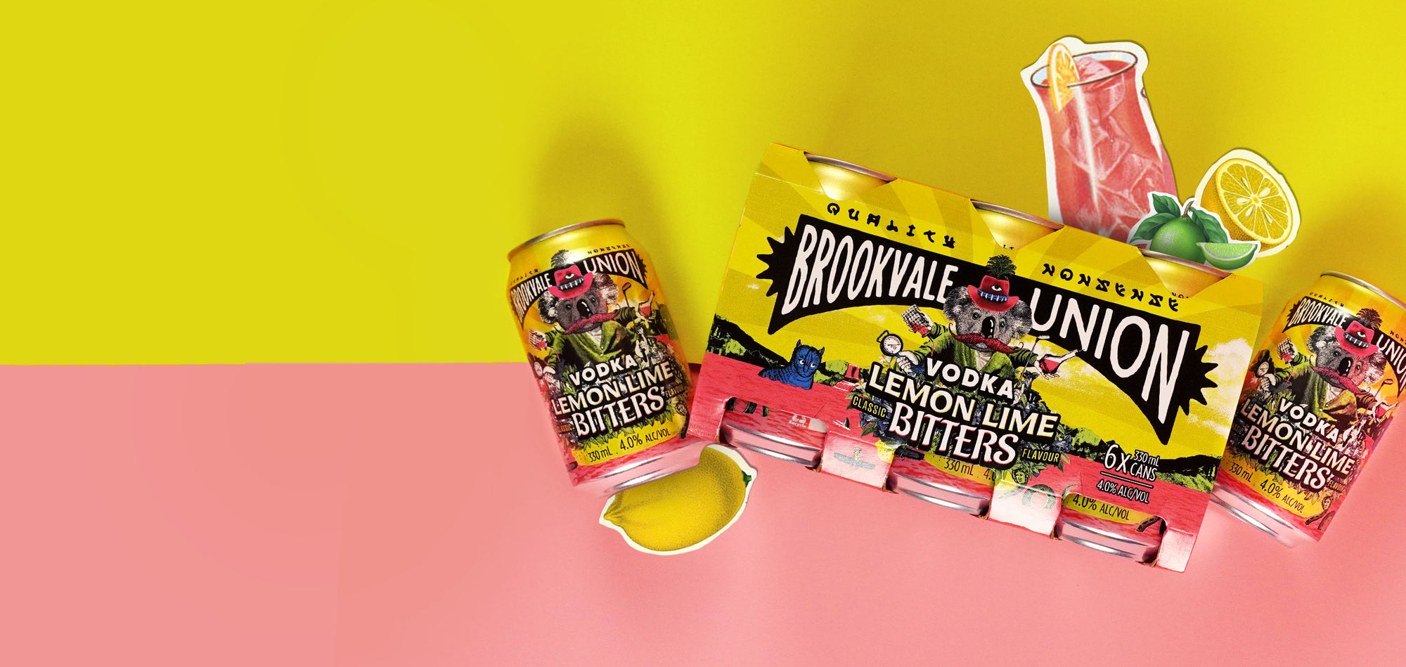 Brookvale Union Vodka Lemon Lime Bitters Cocktail Singapore Delivery