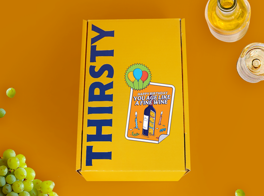 Thirsty 'You Age Like Fine Wine' Birthday Wine Gift Box