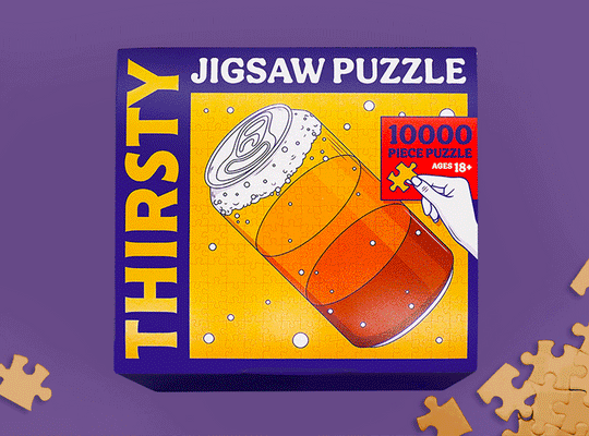 Thirsty 'Jigsaw Puzzle' Prank Gift Box