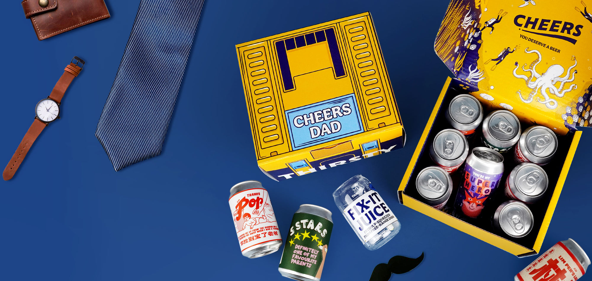 Thirsty 'Cheers Dad' Father's Day Gift Toolbox