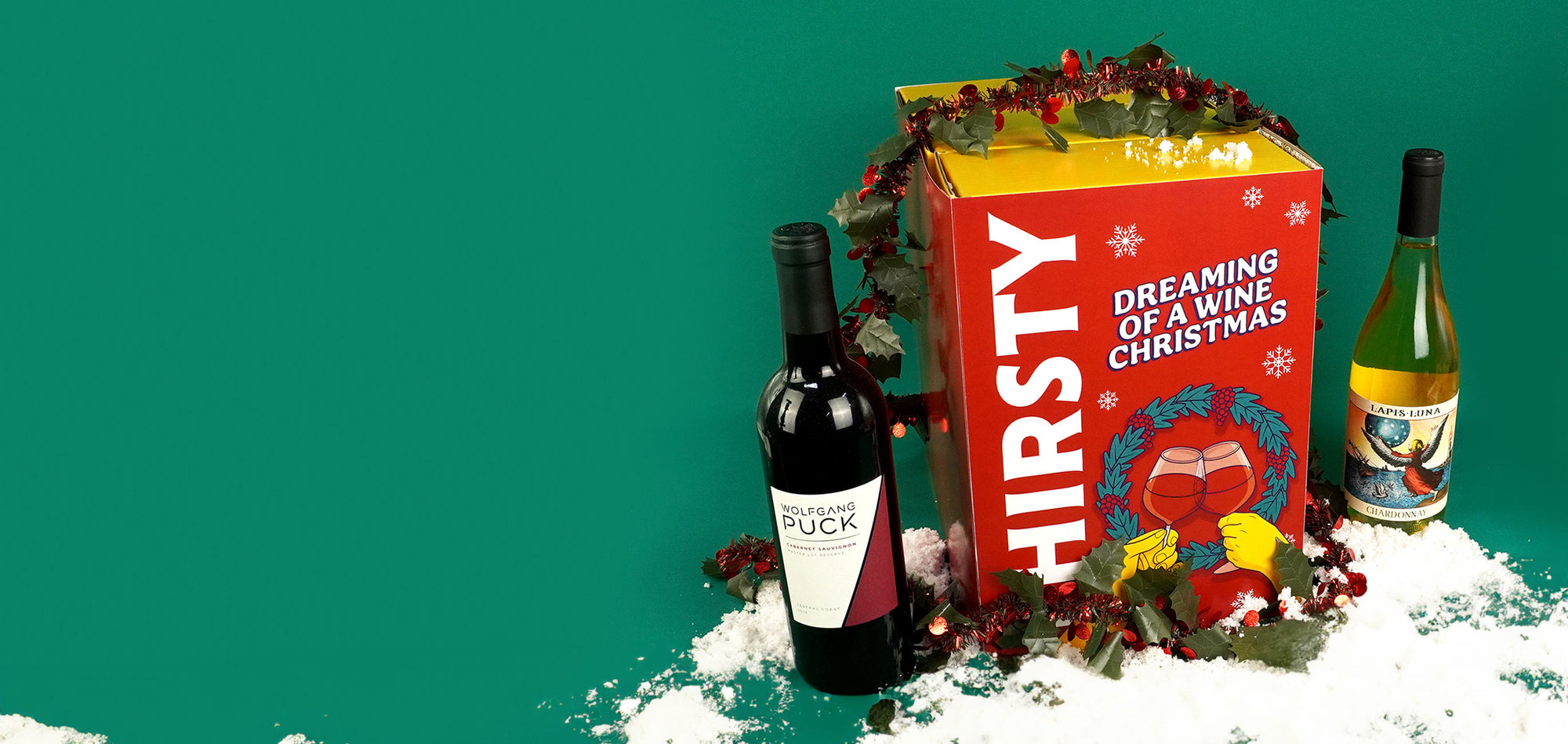 Thirsty 'Dreaming of a Wine Christmas' Gift Box