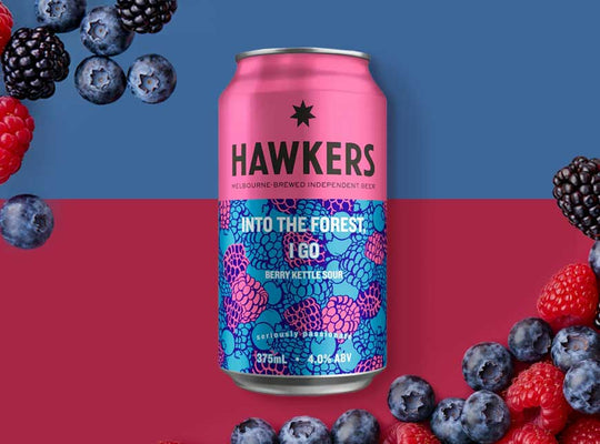 Hawkers 'Into the Forest, I Go' Sour Ale with Raspberry, Blueberry & Blackberry