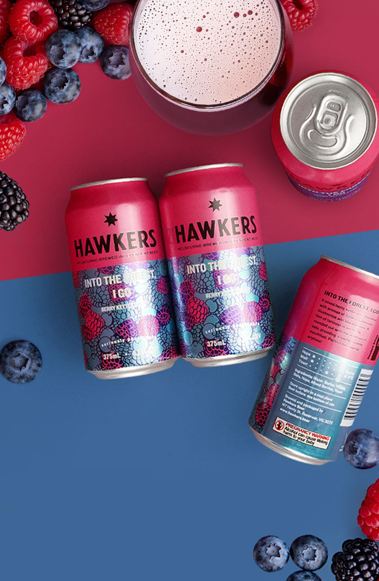 Hawkers 'Into the Forest, I Go' Sour Ale with Raspberry, Blueberry & Blackberry