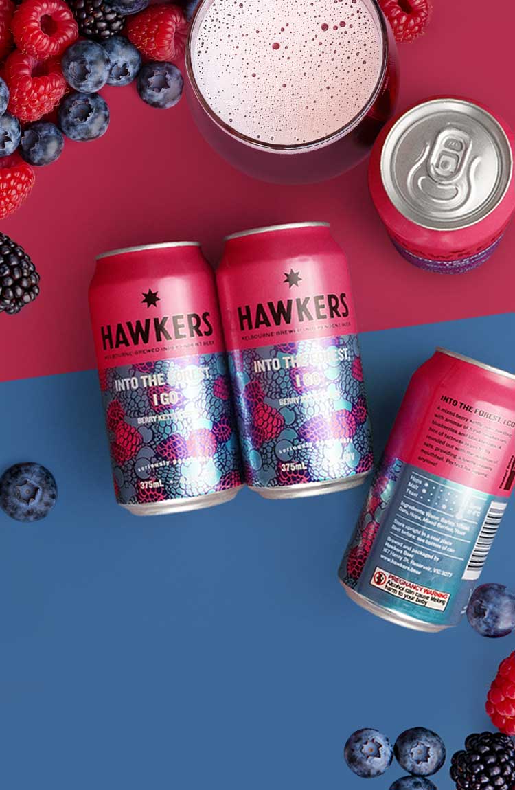 Hawkers 'Into the Forest, I Go' Sour Ale with Raspberry, Blueberry & Blackberry