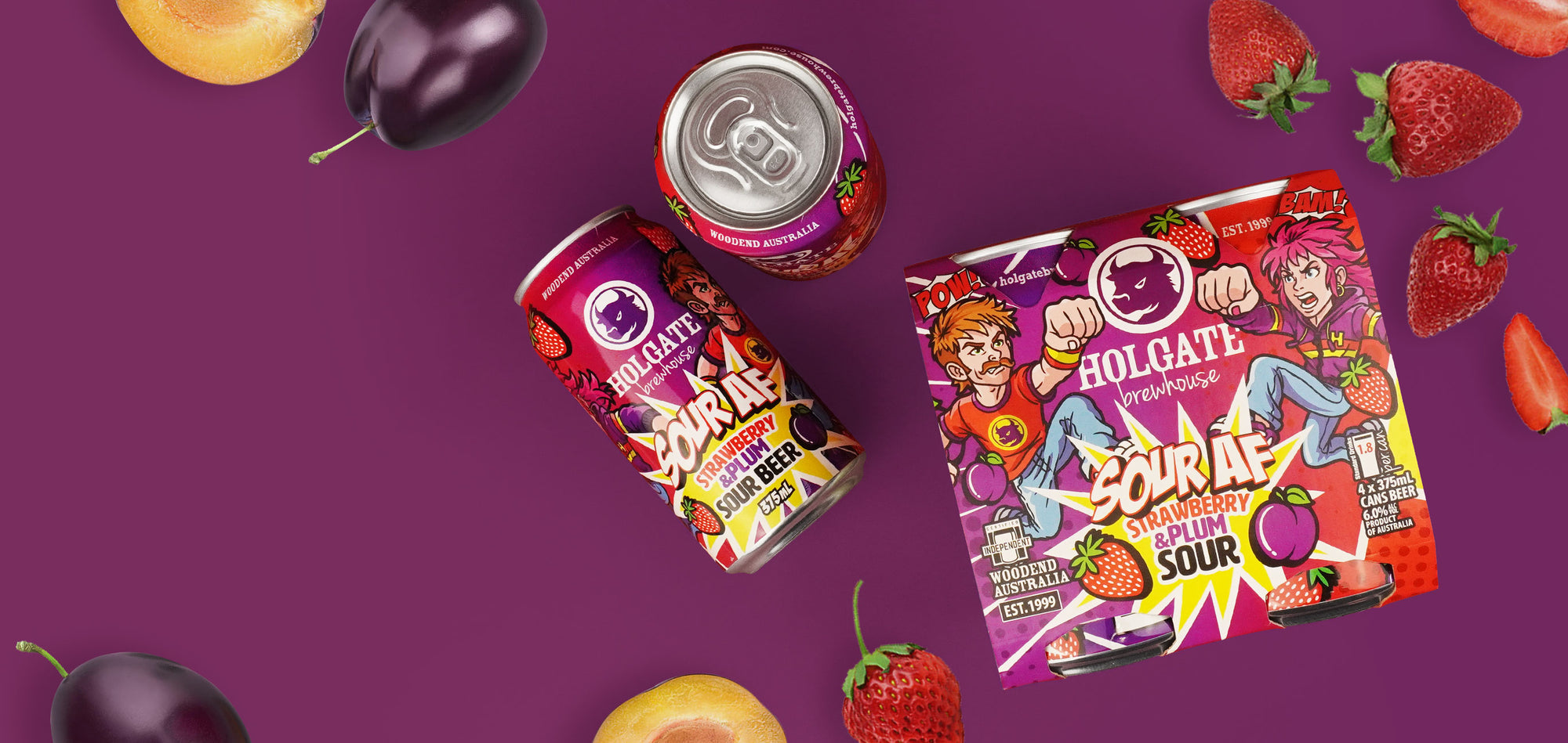 Holgate Sour AF Strawberry & Plum Sour Ale