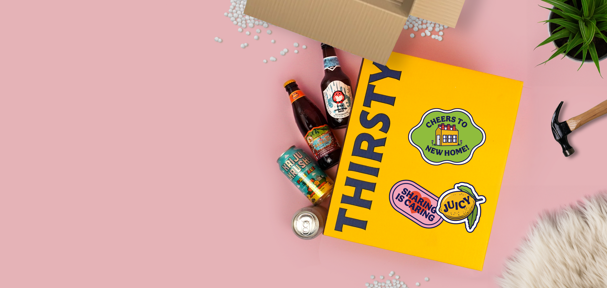 Thirsty 'Live, Laugh, Beer' Housewarming Party Box