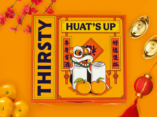 Thirsty 'Huat's Up' Chinese New Year Gift Box