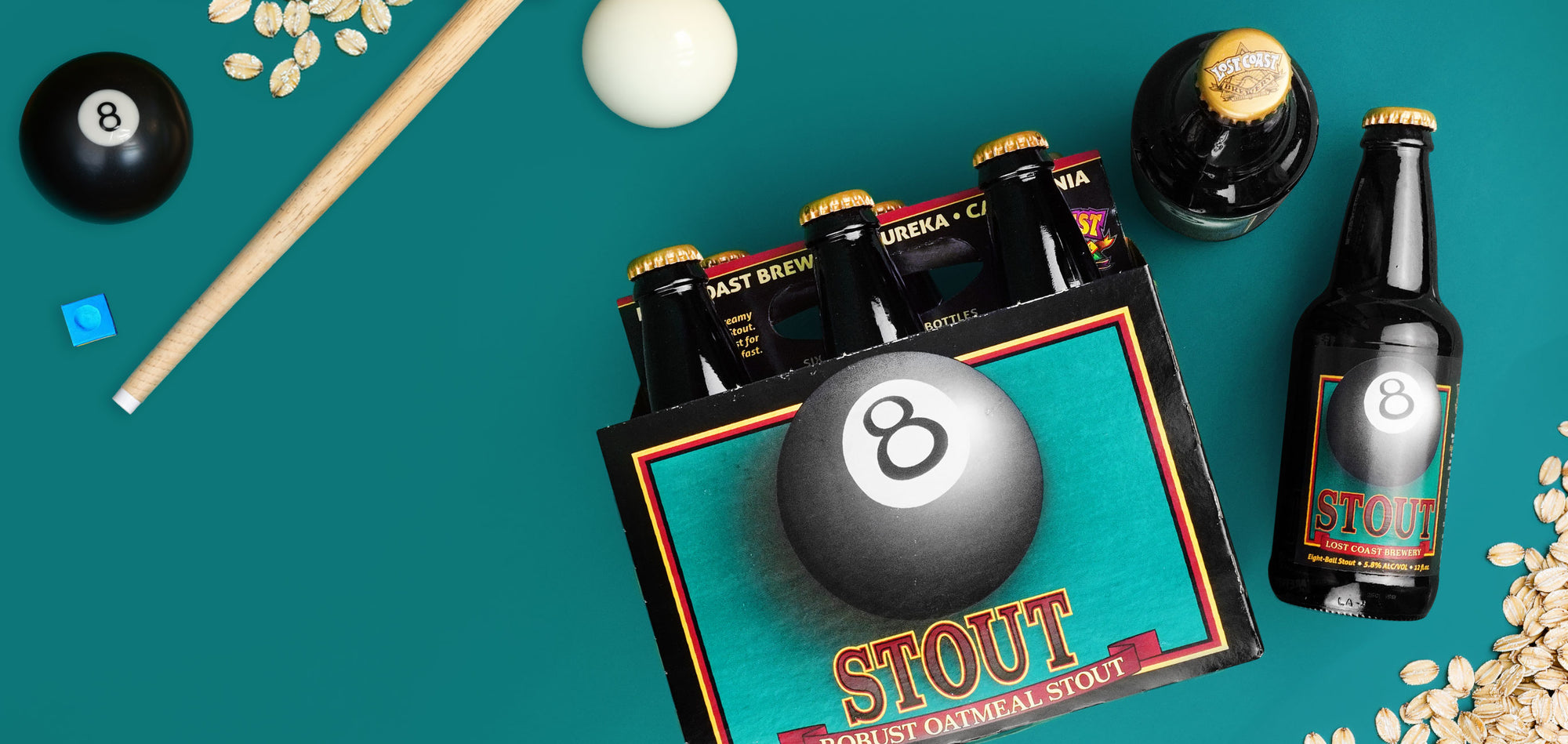 Lost Coast 8 Ball Oatmeal Stout