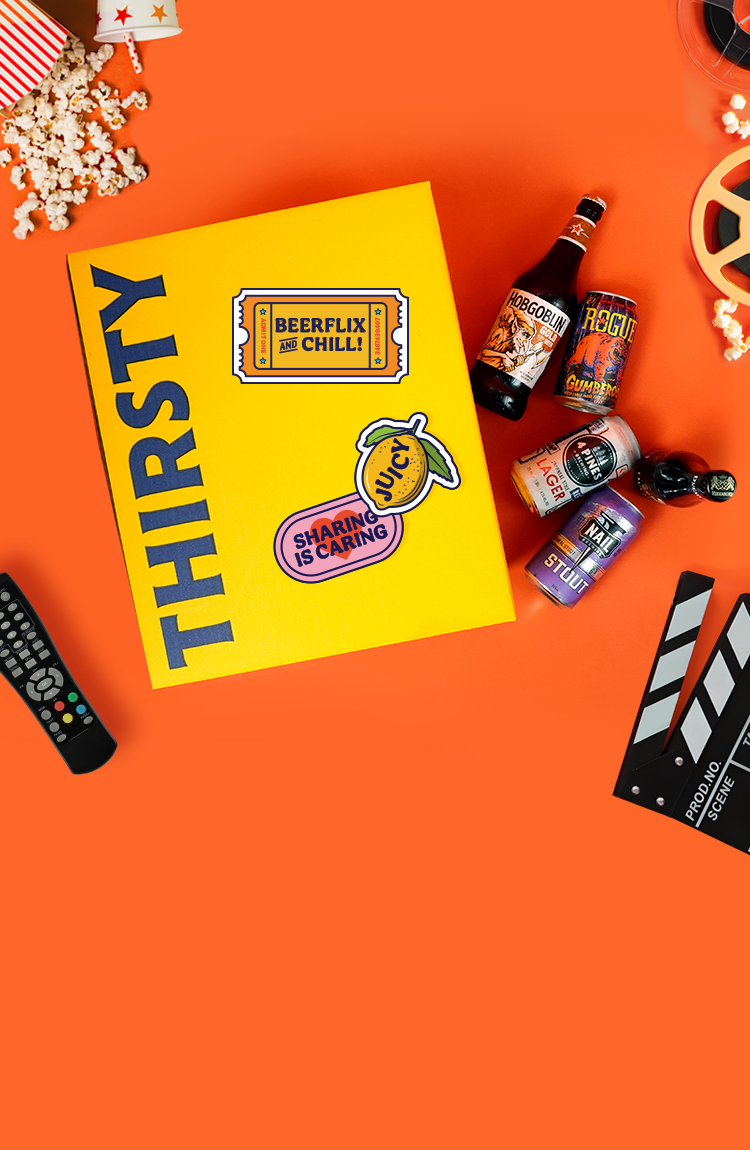 Thirsty 'Beerflix & Chill' Movie Party Box