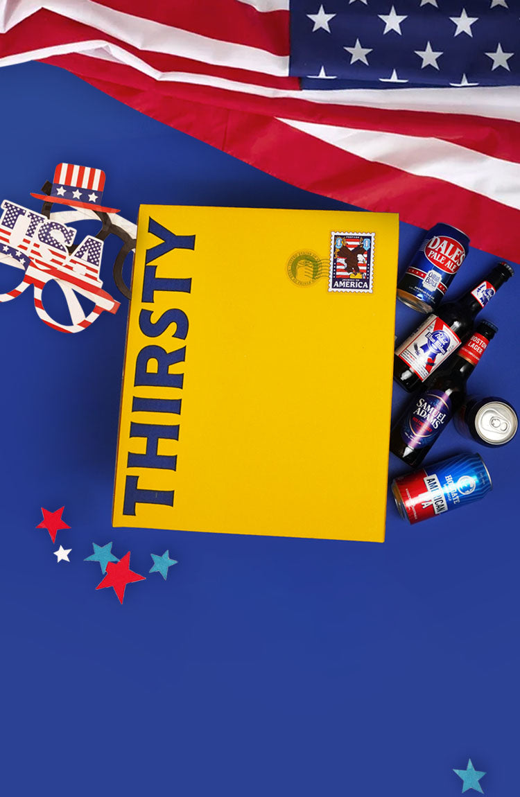 Thirsty 'Journey to America' Party Box