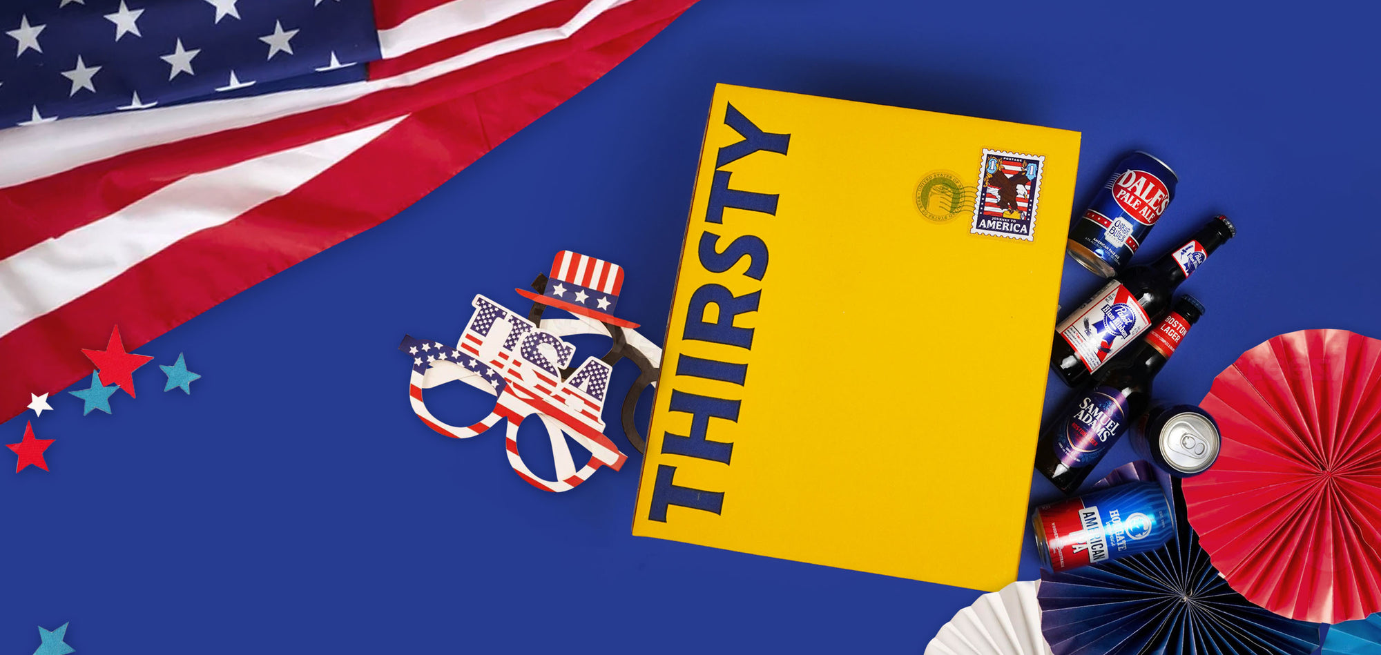 Thirsty 'Journey to America' Party Box