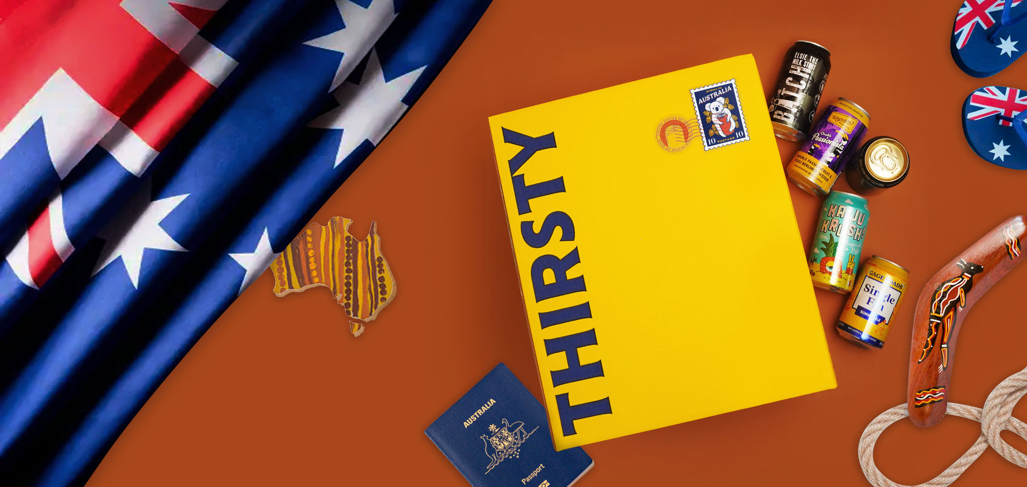 Thirsty 'Journey to Australia' Party Box