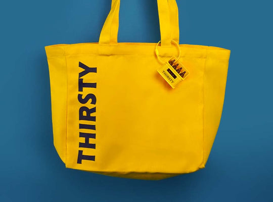 Thirsty Beer Tote Bag with Bottle Opener
