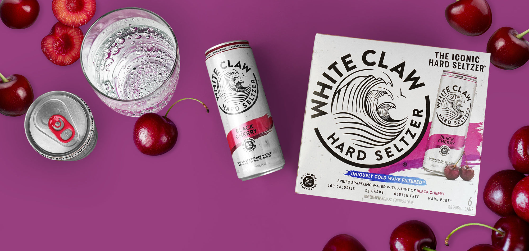 White Claw Black Cherry Hard Seltzer
