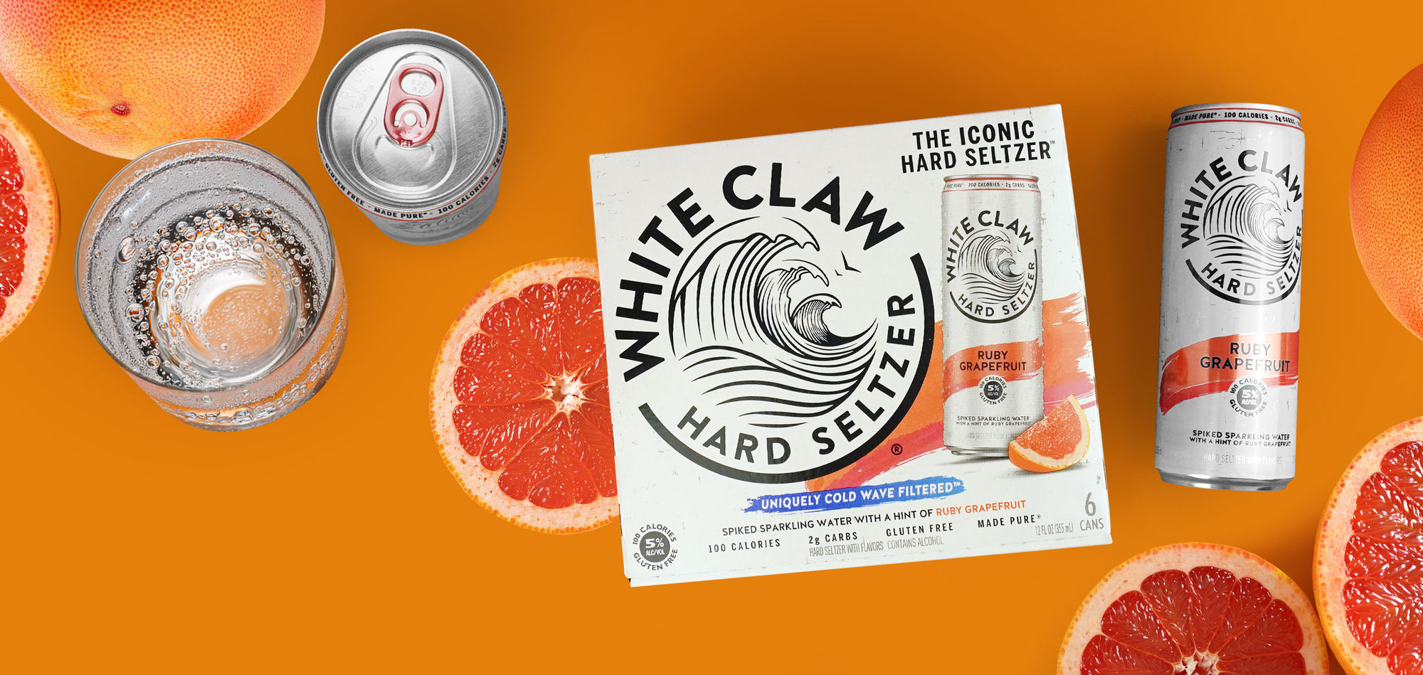 White Claw Ruby Grapefruit Hard Seltzer