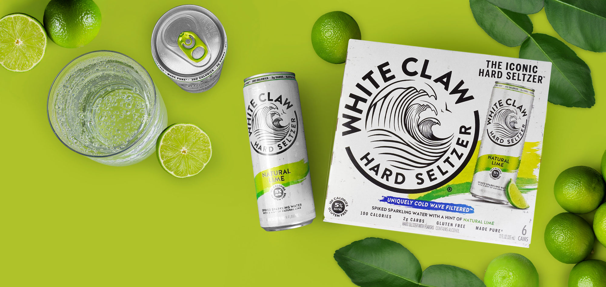 White Claw Natural Lime Hard Seltzer