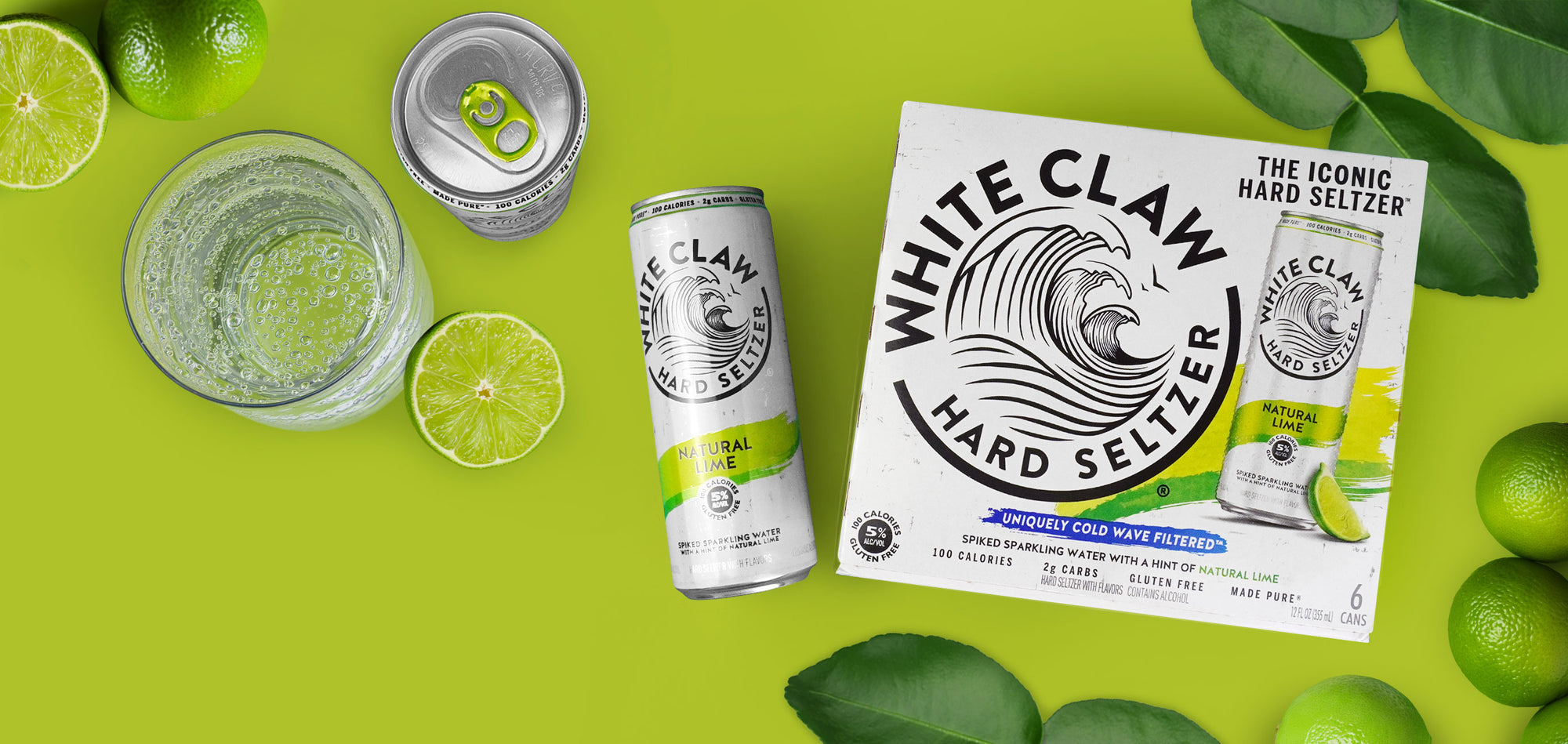 White Claw Natural Lime Hard Seltzer
