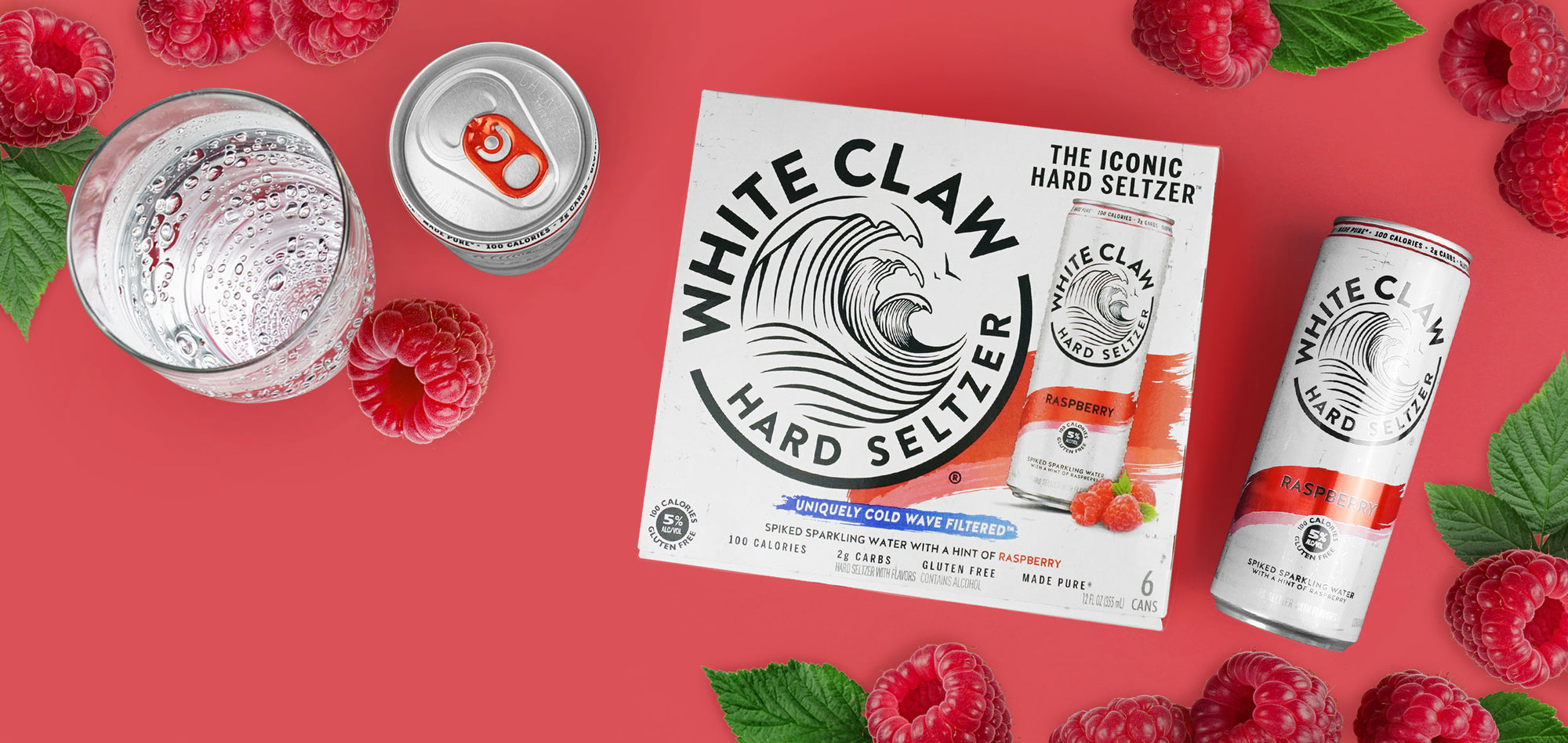 White Claw Raspberry Hard Seltzer