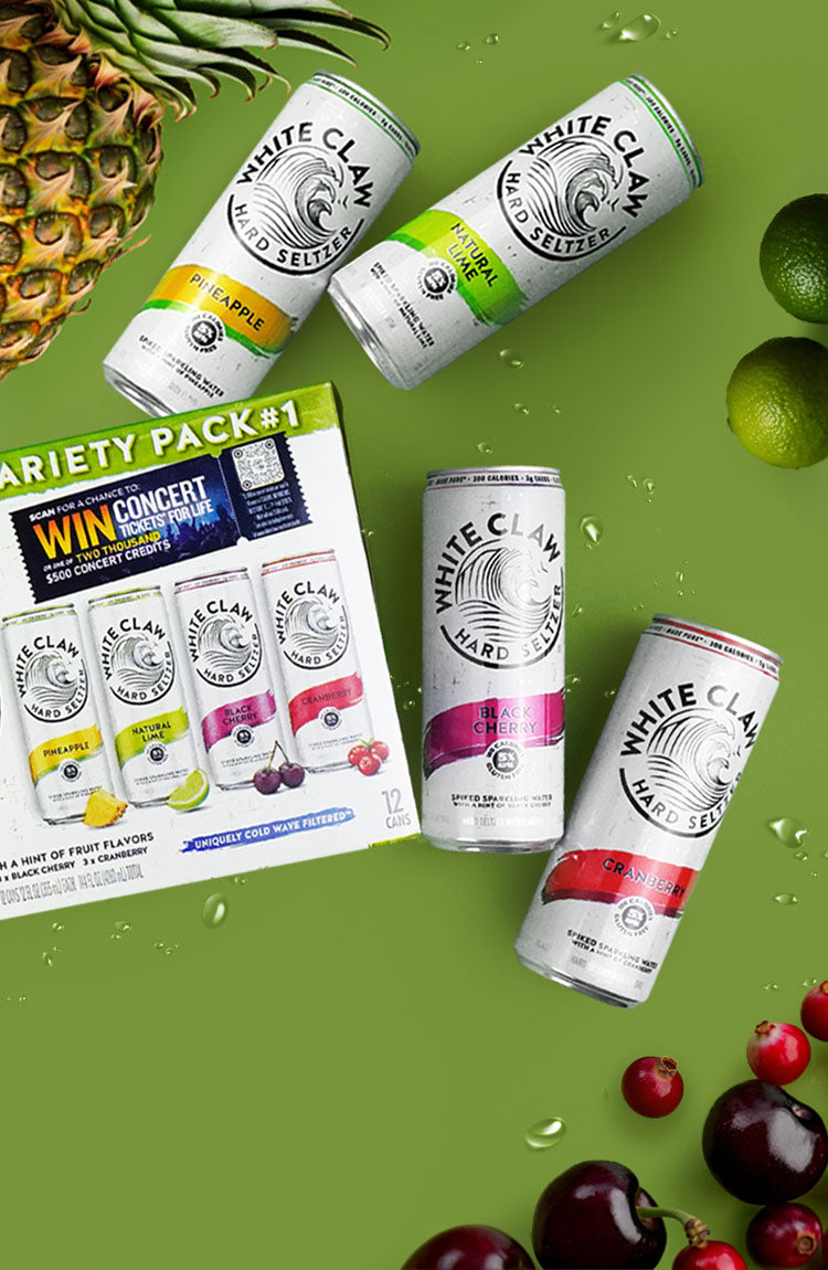 White Claw Variety Set #1 (Pineapple, Lime, Black Cherry, Cranberry)
