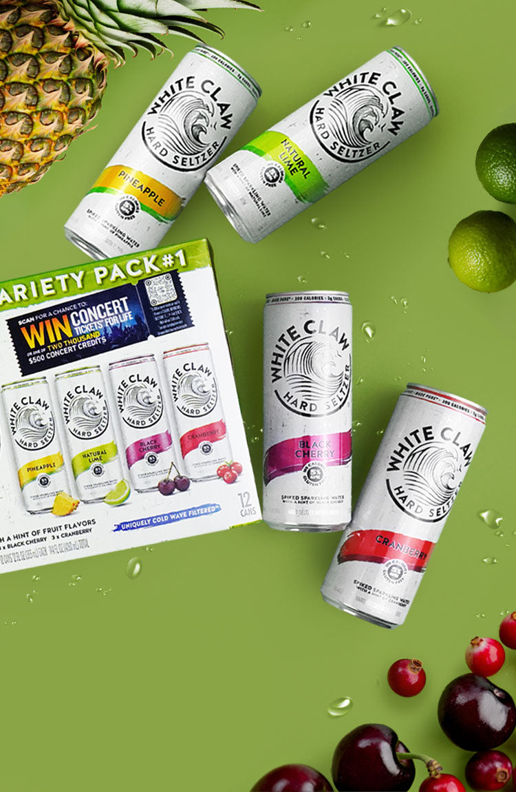 White Claw Variety Set #1 (Pineapple, Lime, Black Cherry, Cranberry)