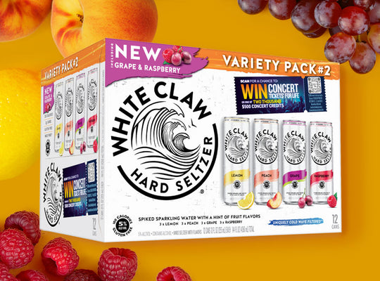 White Claw Variety Set #2 (Lemon, Peach, Grape, Raspberry)