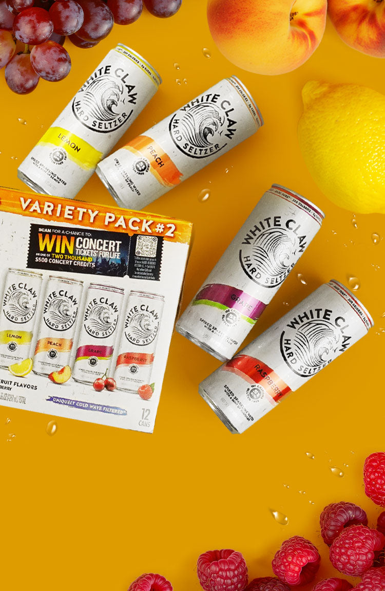 White Claw Variety Set #2 (Lemon, Peach, Grape, Raspberry)