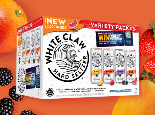 White Claw Variety Set #3 (Mango, Strawberry, Blackberry, Blood Orange)