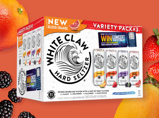 White Claw Variety Set #3 (Mango, Strawberry, Blackberry, Blood Orange)
