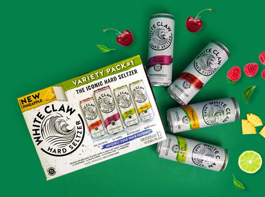 White Claw Variety Set No.1 (Raspberry, Black Cherry, Natural Lime, Pineapple)