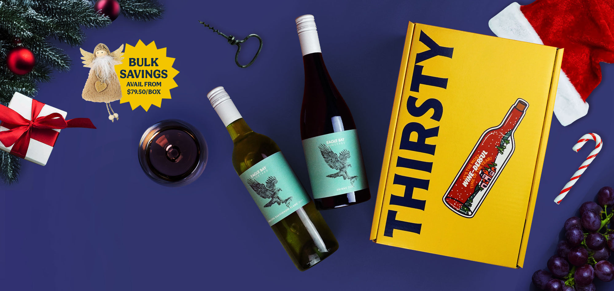 Thirsty 'Wine-derful Christmastime' Gift Box
