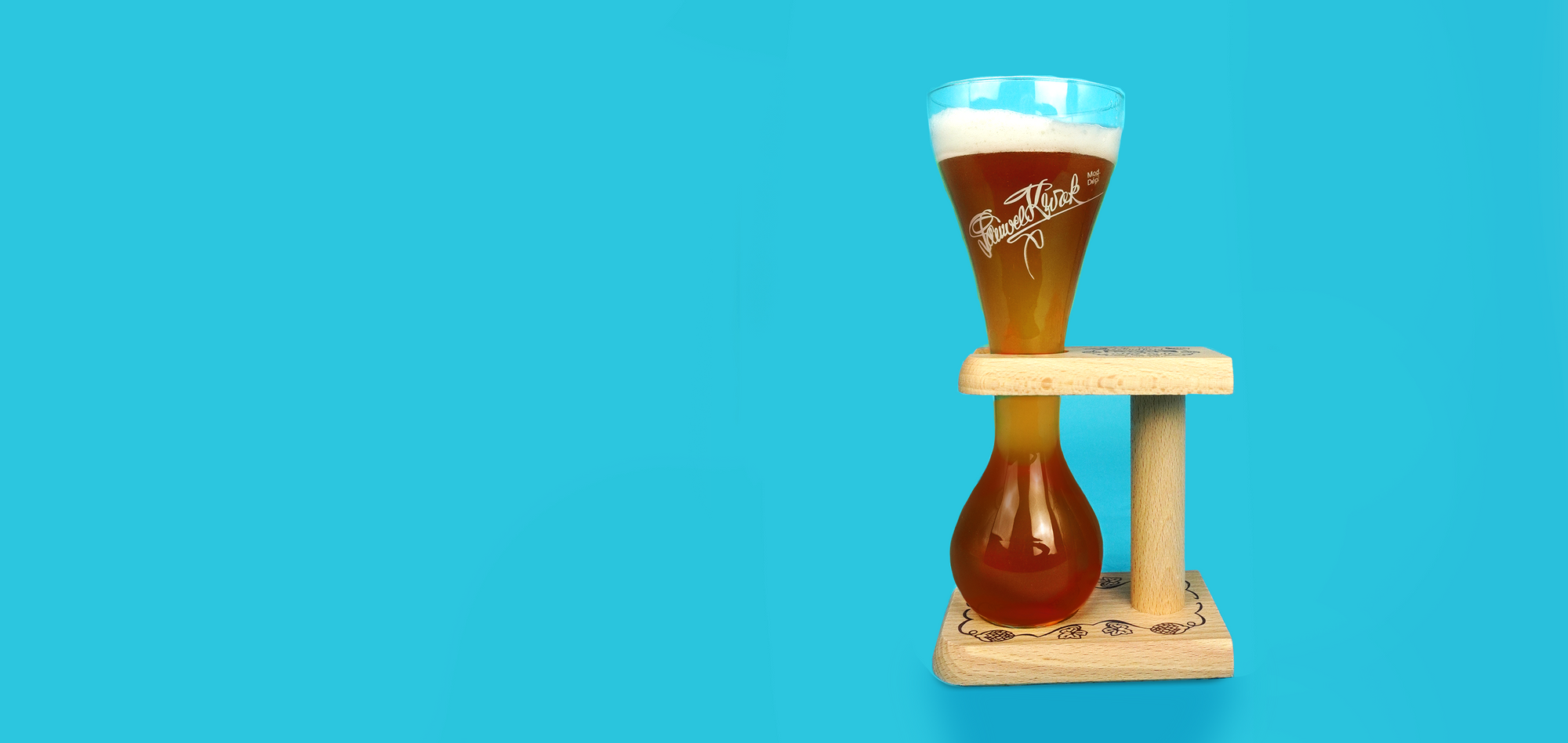 Pauwel Kwak Signature Glass with Wooden Stand