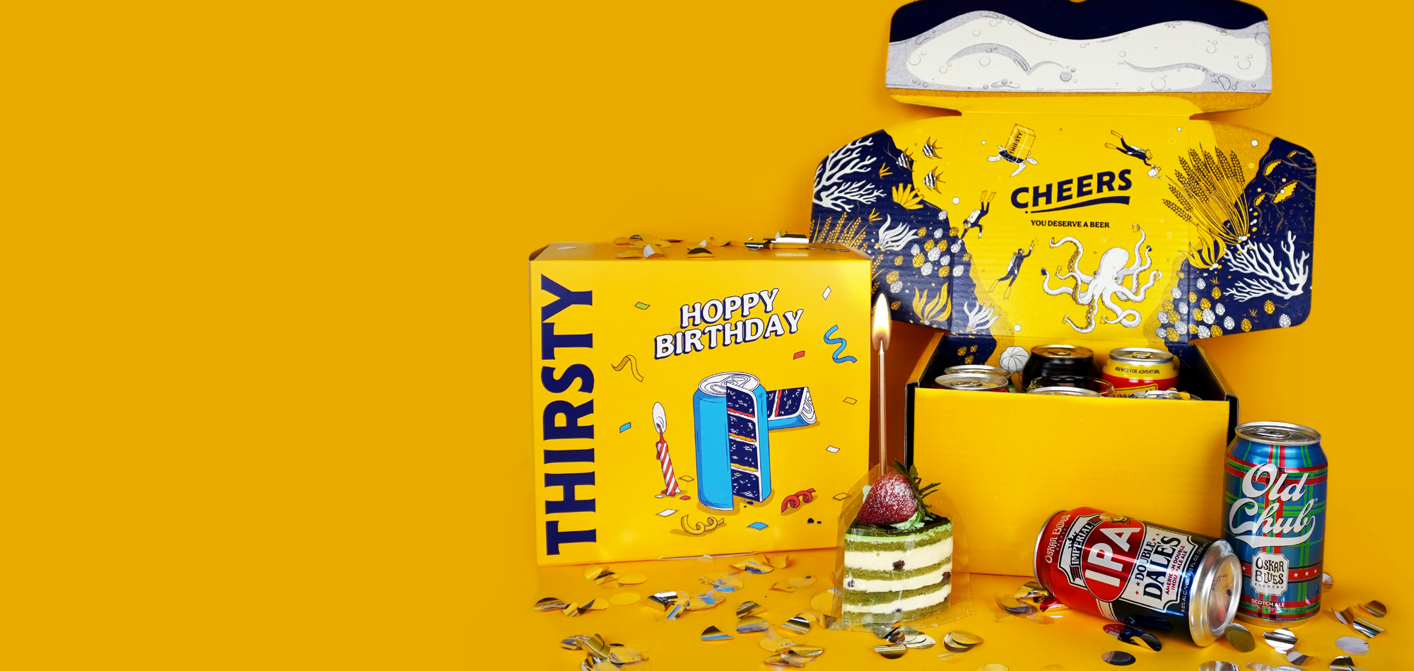 Thirsty 'Hoppy Birthday' Gift Box