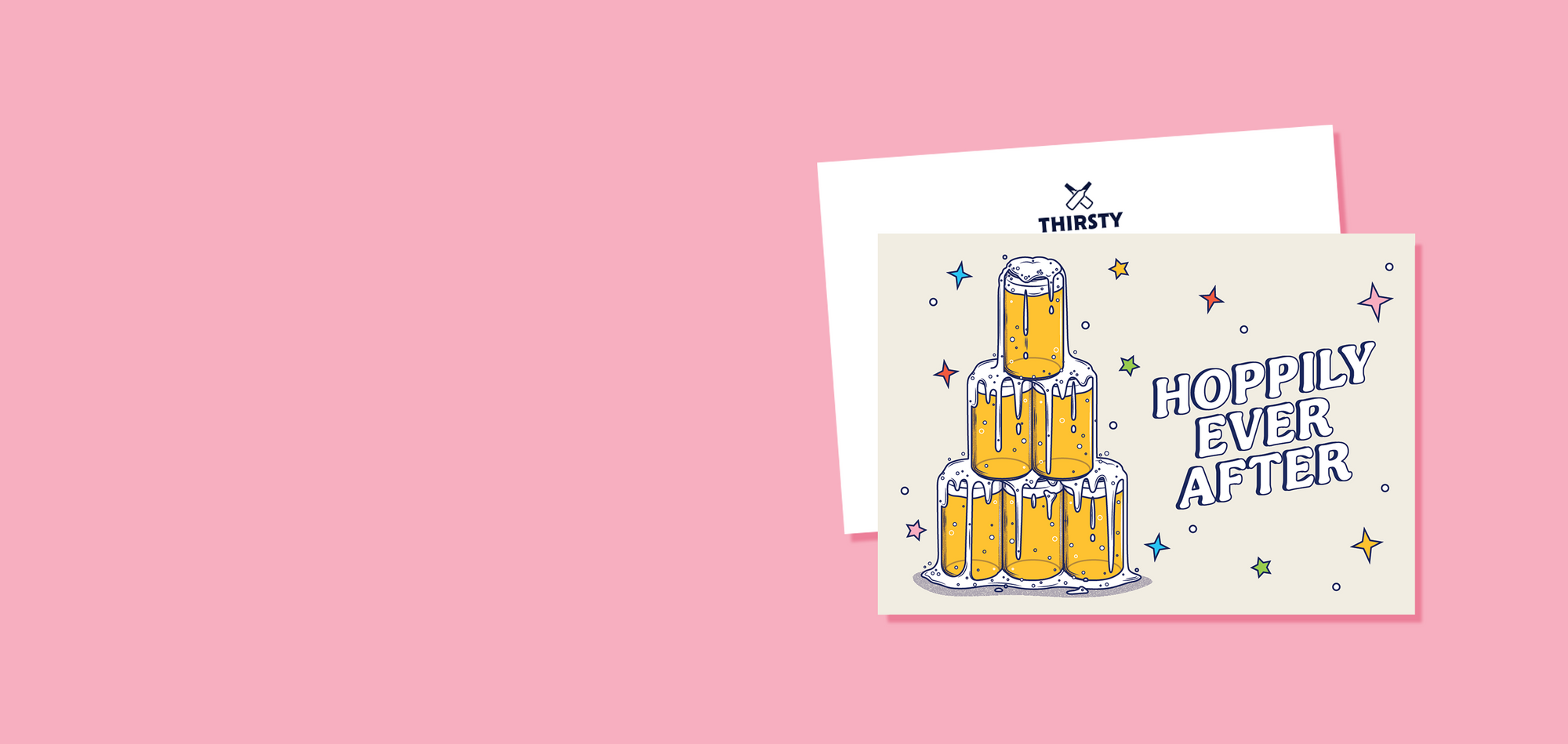 Thirsty 'Hoppily Ever After' Greeting Card