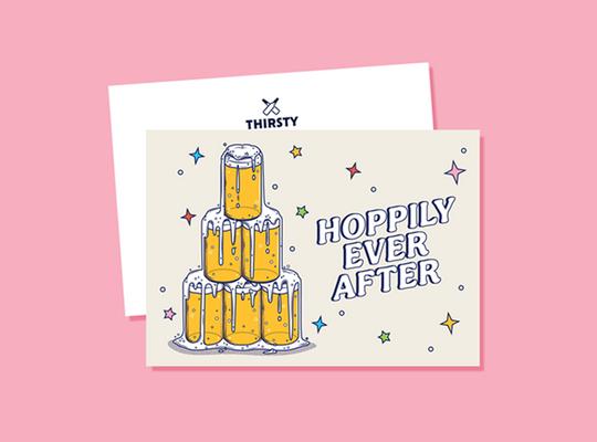 Thirsty 'Hoppily Ever After' Greeting Card