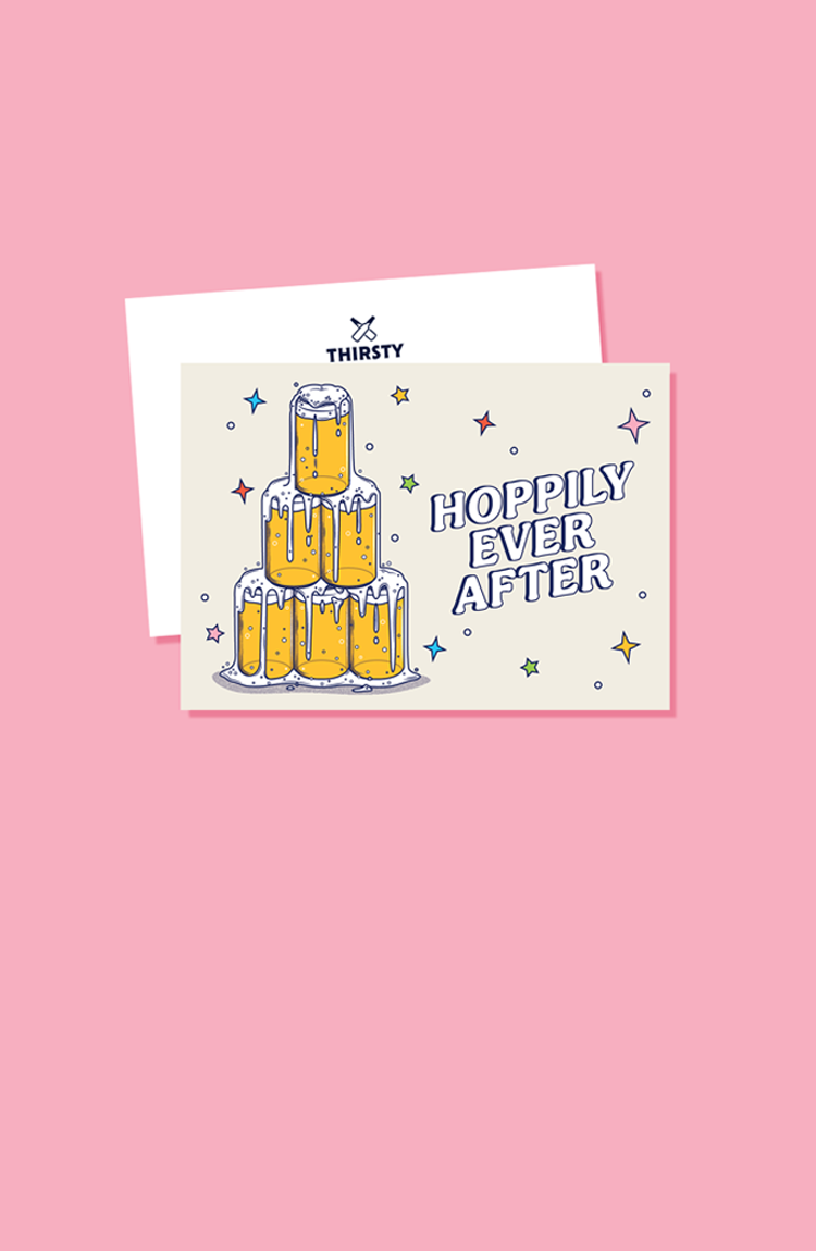 Thirsty 'Hoppily Ever After' Greeting Card
