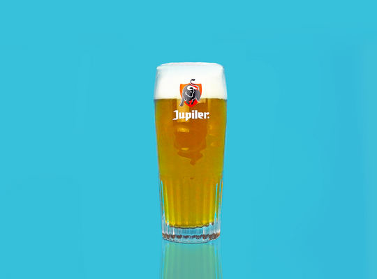 Jupiler Half-Pint Glass