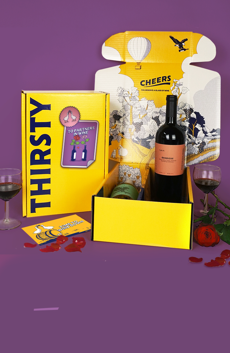 Thirsty 'To Partners in Wine' Wine Gift Box
