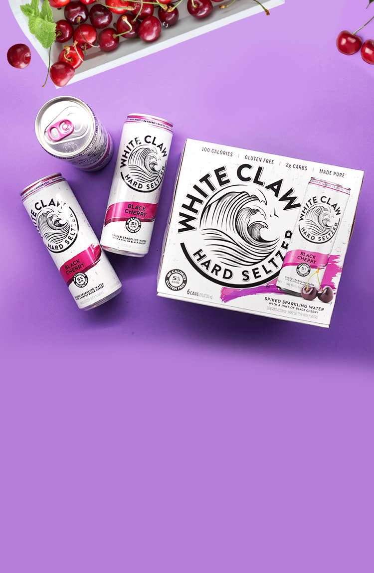 White Claw Black Cherry Hard Seltzer