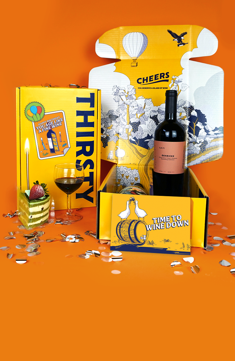 Thirsty 'You Age Like Fine Wine' Birthday Wine Gift Box