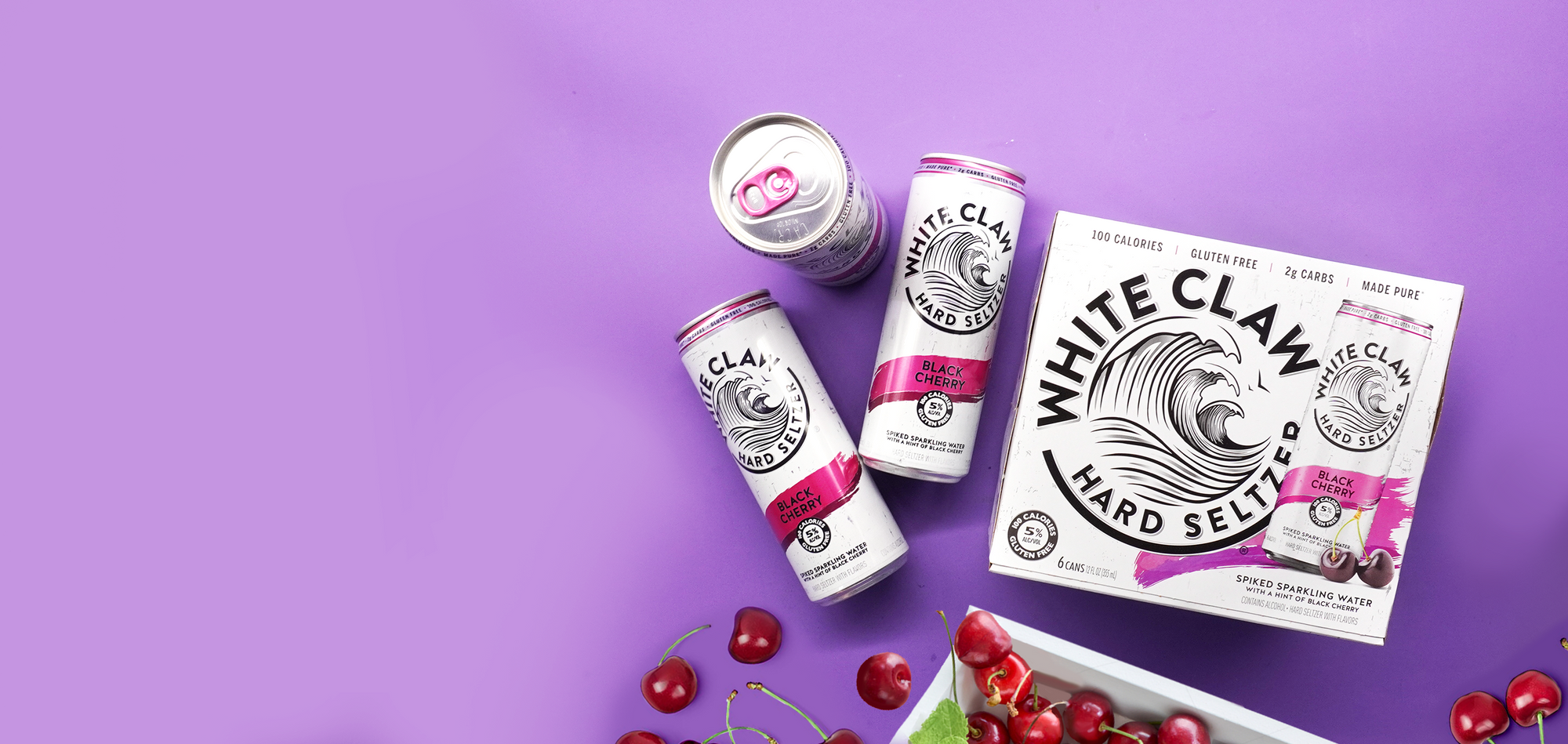 White Claw Black Cherry Hard Seltzer