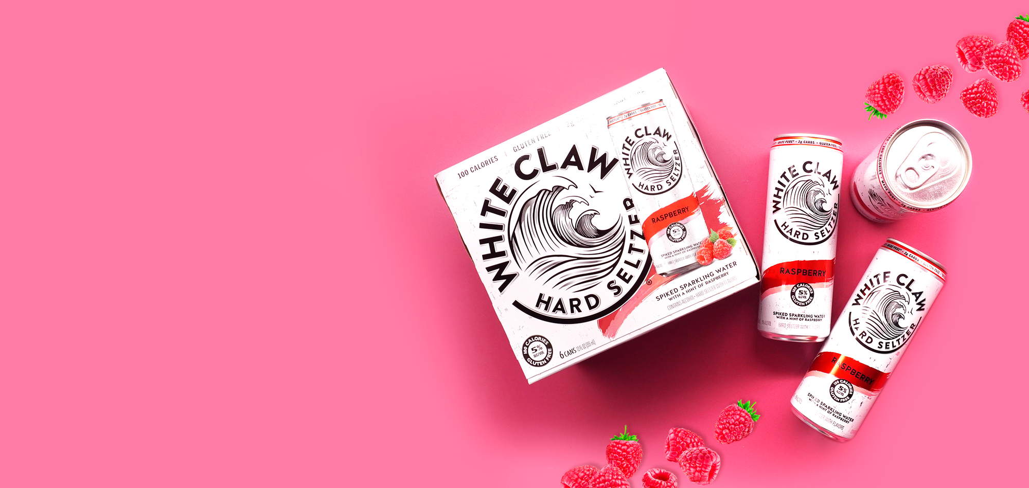 White Claw Raspberry Hard Seltzer