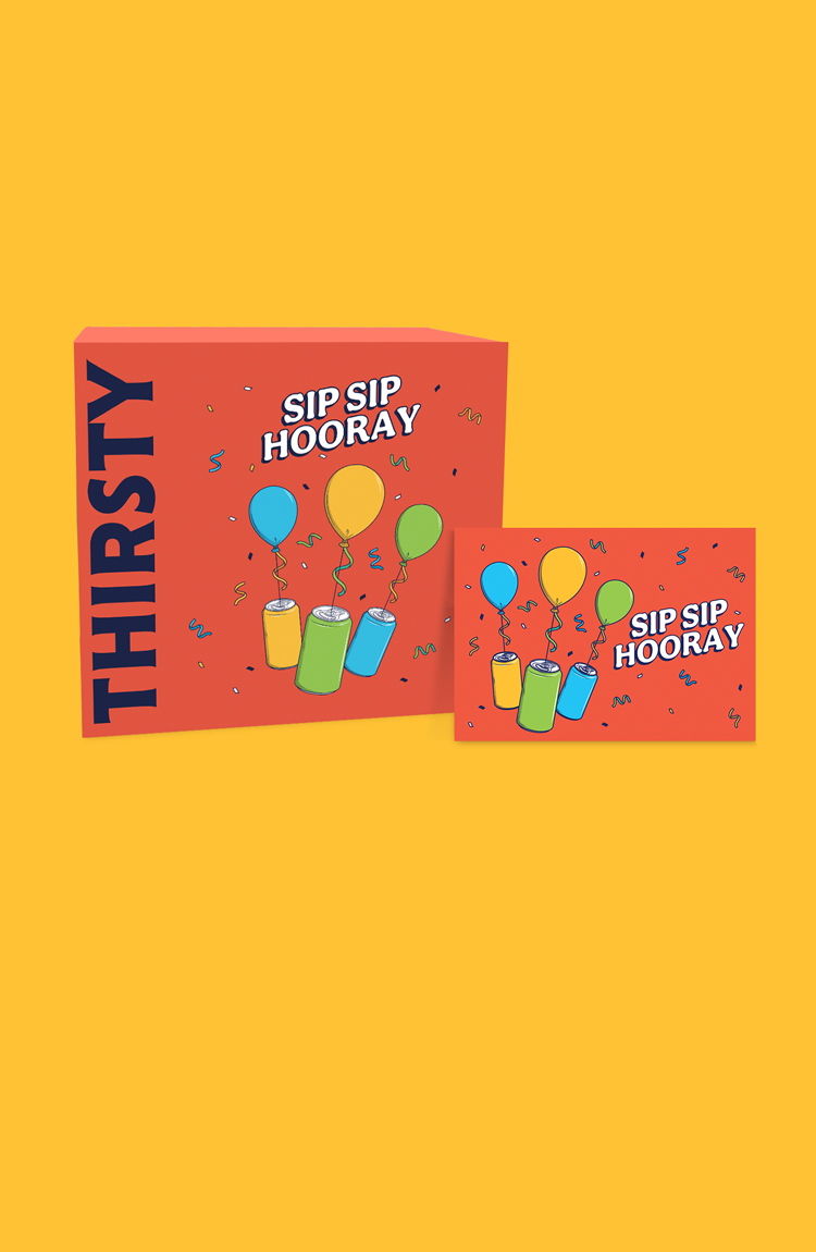 Sip Sip Hooray Gift Card & Gift Wrap